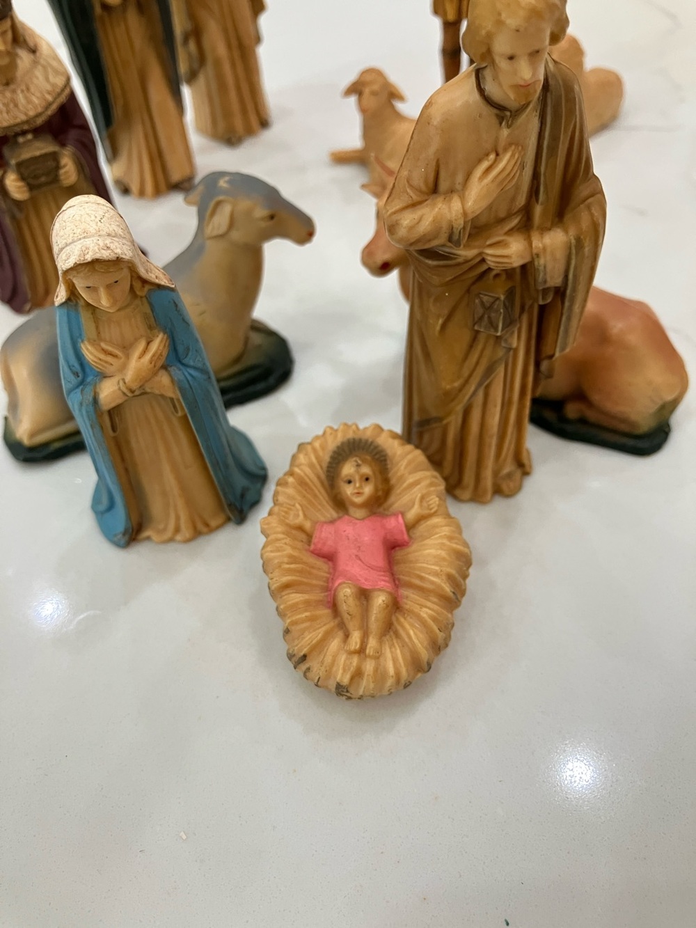 Hand-Painted Nativity Figurine Set - Multi-Color - Picture 2 of 7
